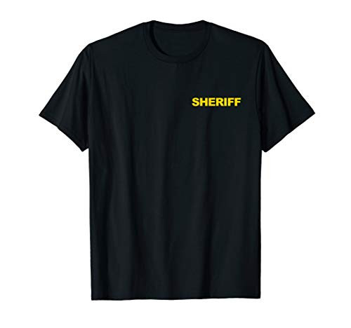 Sheriff Shirt Front   Back Print Law Enforcement Clothing