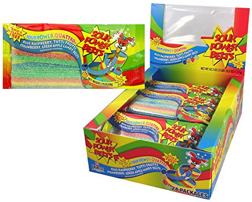 Sour Power Belt Candy Packages Quattro 42_3 Ounce