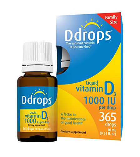 Ddrops 1000 IU Drops 365 Count