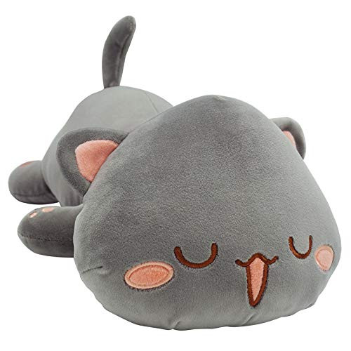 Cute Kitten Plush Toy Stuffed Animal Pet Kitty Soft Anime Cat Plush Pillow for Kids Gray B 20