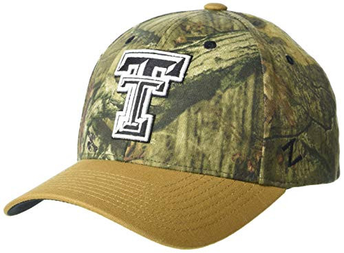 NCAA Texas Tech Red Raiders Mens Fayetteville Mossy Oak Hat Mossy Oak Camo Adjustable