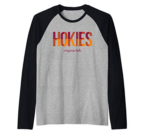 Virginia Tech Hokies VT NCAA Womens Cozy Hoodie RYLVAT10 Raglan Baseball Tee