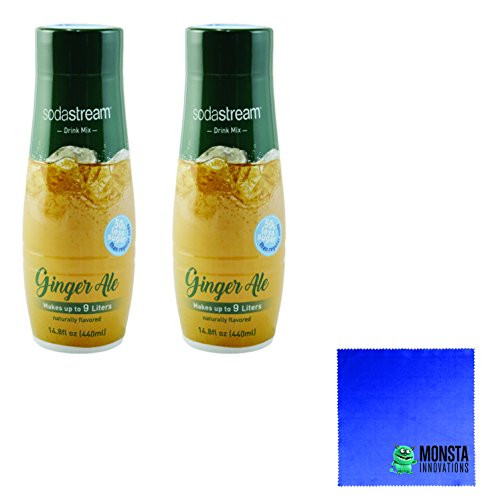 SodaStream 14_8 fl Ginger Ale Syrup- Twin Pack Value Bundle