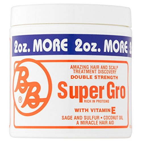 Bronner Brothers Double Strength Super Gro Treatment with Vitamin E - 6 Oz Pack of 3