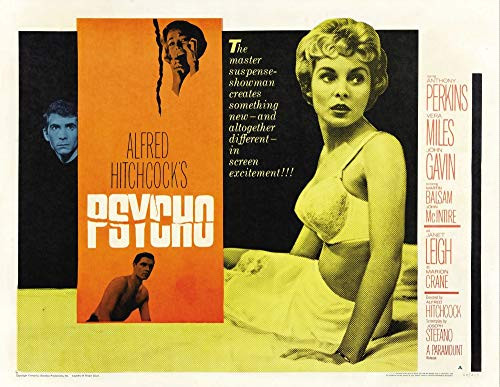 Posterazzi EVCMMDPSYCEC012LARGE Psycho Left Anthony Perkins Top Vera Miles Bottom Center John Gavin Right Janet Leigh 1960 Photo Print 16 x 20 Multi