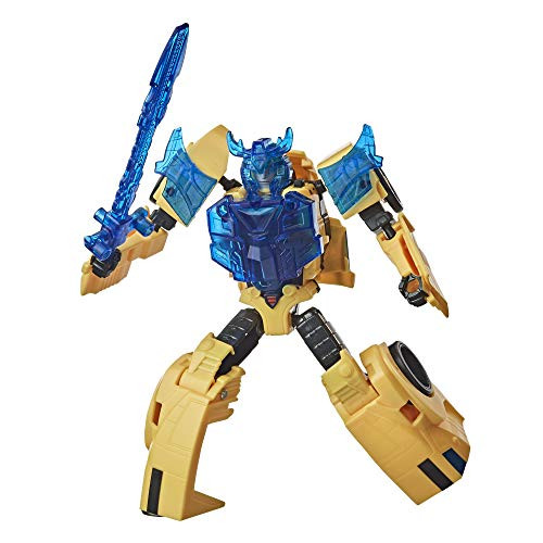Transformers Bumblebee Cyberverse Adventures Battle Call Trooper Class Bumblebee Voice Activated Energon Power Lights Ages 6 and Up 5_5-inch