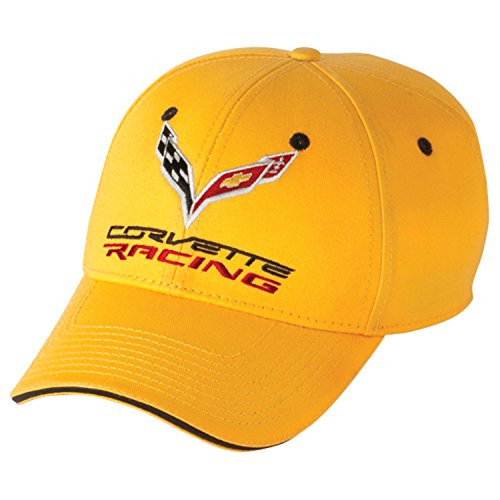 Gregs Automotive C7 Corvette Chevrolet Chevy Racing Yellow Hat Cap - Bundle with Driving Style Decal