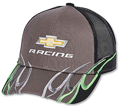 Gregs Automotive Chevrolet Chevy Racing Bowtie Wave Mesh Back Cap Hat Cap - Bundle with Driving Style Decal