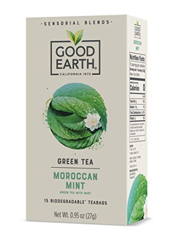 Good Earth Sensorial Moroccan Mint Green Tea 15 Count Pack of 5