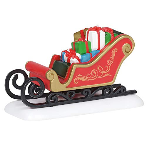 Department 56 Village Collection Accessories Classic Christmas Sleigh Figurine 2_5 Inch Multicolor