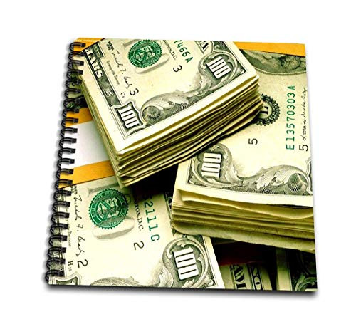 3dRose db-5774-1 Money One Hundred Dollars-Drawing Book 8 by 8-Inch