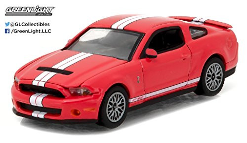NEW 1:64 GREENLIGHT MUSCLE SERIES 18 COLLECTION - RED 2011 FORD SHELBY GT500 RACE RED Diecast Model Car By Greenlight NEW 1:64 GREENLIGHT MUSCLE SERIES 18 COLLECTION - RED 2011 FORD SHELBY GT500 RACE RED Diecast Model Car By Greenlight