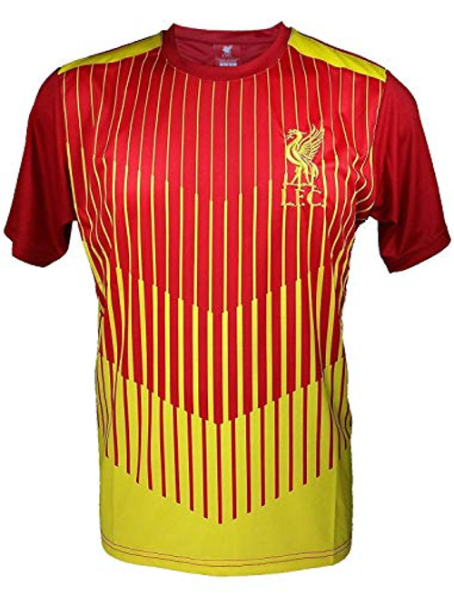 Liverpool F_C_ Soccer Official Adult Soccer Training Performance Poly Jersey -J008 Large Black