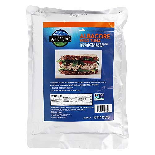 Wild Planet 100 Wild Albacore Tuna - No Liquids Added 43oz Pouch 43 Oz Wild Planet 100 Wild Albacore Tuna - No Liquids Added 43oz Pouch 43 Oz