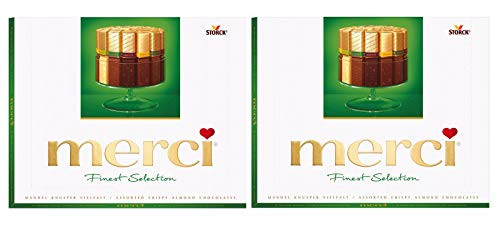 Merci European Chocolates Green Assorted 8_8oz Pack of 2