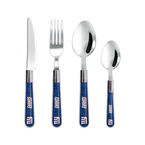 The Sports Vault NFL New York Giants 16-Piece Kitchen Flatware Set