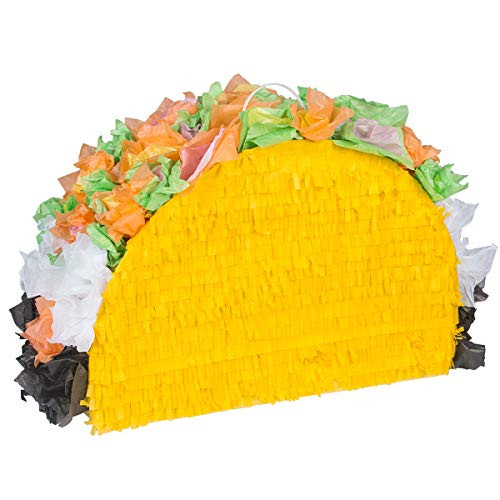 Taco Pinatas - Mexican Pinatas with Hanging Loop - Pinatas Mexican Taco Festival Party Supplies Favor for Fiestas Cinco de Mayo Decorations Mexican Themed Party Taco Pinatas - Mexican Pinatas with Hanging Loop - Pinatas Mexican Taco Festival Party Supplies Favor for Fiestas Cinco de Mayo Decorations Mexican Themed Party