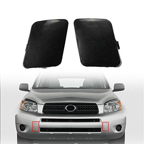 labwork Front Left Right Bumper Tow Hook Bracket Cover Cap Replacement for Toyota RAV4 2006-2009