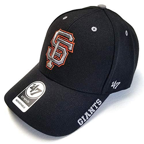 47 Brand San Francisco Giants MLB Defrost MVP Strapback Cap Adjustable Black Hat 47 Brand San Francisco Giants MLB Defrost MVP Strapback Cap Adjustable Black Hat