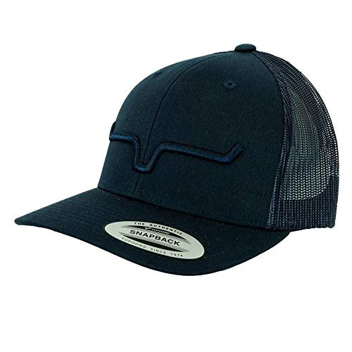 Kimes Ranch Apparel Mens Kimes RanchWhite Weekly Trucker Cap OS Navy