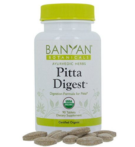 Banyan Botanicals Pitta Digest - USDA Organic 90 Tablets - Cooling   Soothing for a Hot Digestive System*