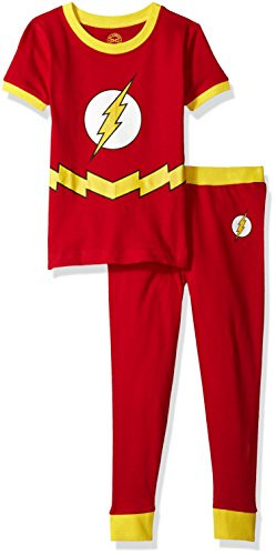 DC Comics Toddler Flash Superhero Logo Cotton Costume Pajama Set Multi 3T