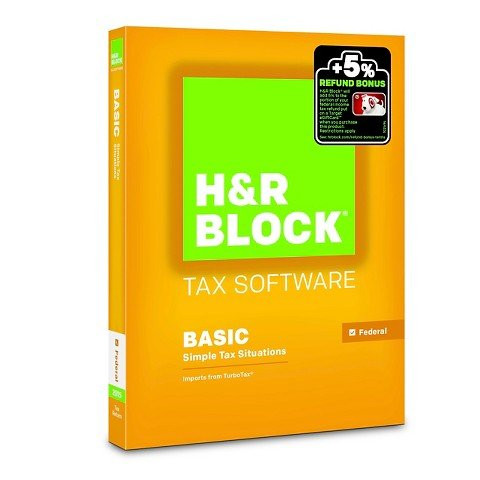 H R Block 2015 Basic Tax Software PCMac Disc