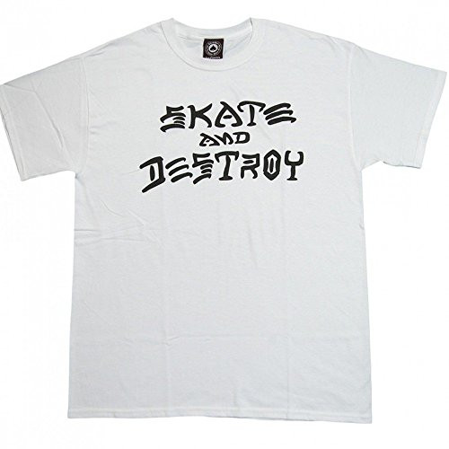 Thrasher Skate and Destroy T-Shirt - White - SM