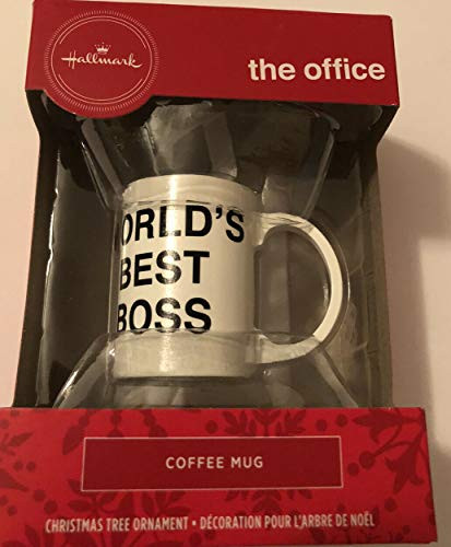 kingsdugout Hallmark The Office Worlds Best Boss Christmas Tree Ornament