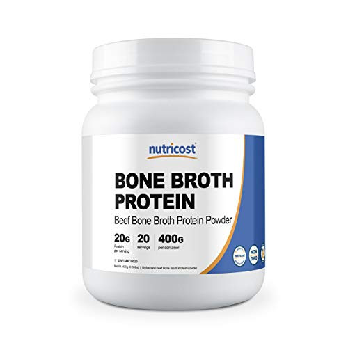 Nutricost Beef Bone Broth Protein Powder 20 Servings - Gluten Free Non-GMO Nutricost Beef Bone Broth Protein Powder 20 Servings - Gluten Free Non-GMO