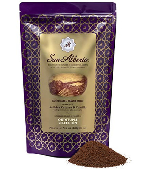 San Alberto Ground Coffee Most Awarded Single Origin Specialty Colombian Coffee Ground Medium Roast San Alberto Ground Coffee Most Awarded Single Origin Specialty Colombian Coffee Ground Medium Roast