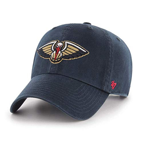 47 NBA New Orleans Pelicans Clean Up Adjustable Hat Navy One Size