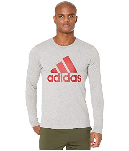 adidas Badge of Sport Tee Medium Grey Heather 2 MD