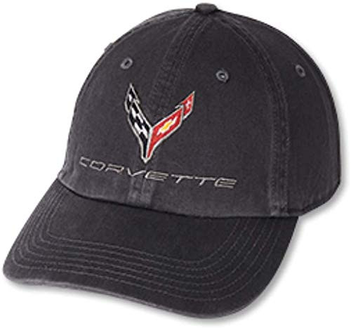 C8 Corvette Next Generation Garment Washed Hat Charcoal