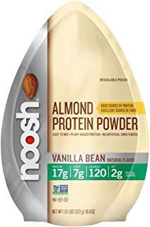 NOOSH Plant Based Almond Protein Powder Vanilla 1_15lb Bag - Vegan Naturally Sourced Ingredients Non-GMO Gluten Free Kosher Peanut Free Soy Free Dairy Free 17g of Protein per Serving