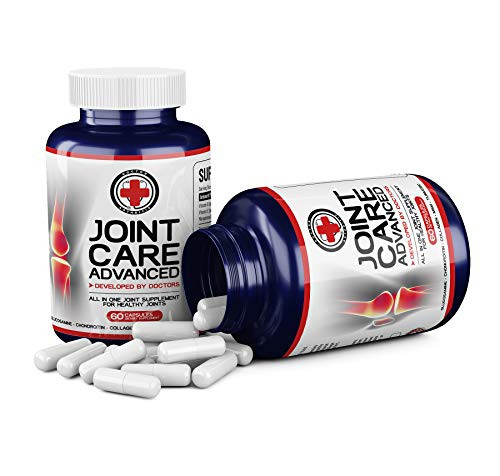 Doctor Developed Joint Care Advanced - The All in One Joint Supplement for Healthy Joints - Collagen Glucosamine Curcumin Chondroitin Sulfate MSM Hyaluronic Acid   Vitamin D 60 Capsules