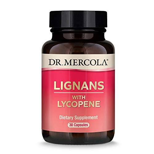 Dr_ Mercola Lignans with Lycopene Supplement 30 Servings 30 Capsules Non GMO Soy Free Gluten Free