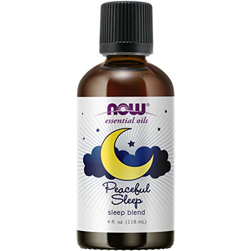 NOW Essential Oils Peaceful Sleep Oil Blend Relaxing Aromatherapy Scent Blend of Pure Essential Oils Vegan Child Resistant Cap 4-Ounce