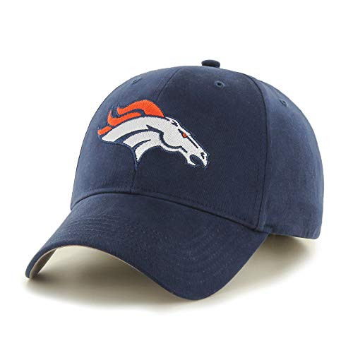 Reebok Fan Favorite Mens Denver Broncos Basic Cap - Navy Blue Adjustable