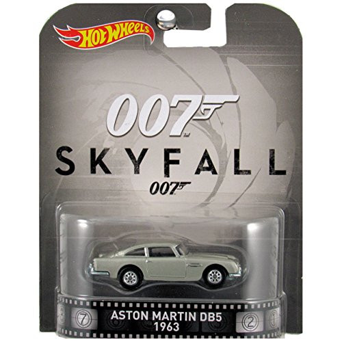 Hot Wheels Retro Entertainment 1963 Aston Martin DB5 Silver 007 Bond Movie Skyfall