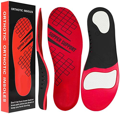 Plantar Fasciitis Arch Support Insoles for Men and Women Shoe Inserts - Orthotic Inserts - Flat Foot - Running Athletic Gel Shoe Insoles - Orthotic Insoles for Arch Pain High ArchXS