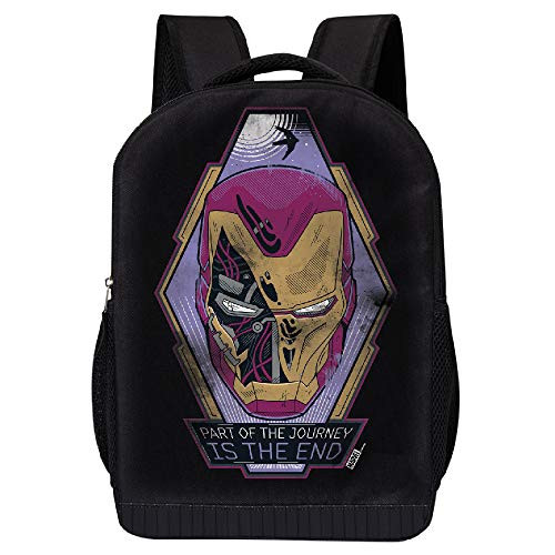 MARVEL COMICS CLASSIC AVENGERS BACKPACK - MARVEL BLACK AVENGERS 18 INCH AIR MESH PADDED BAG Avengers Endgame - Ironman