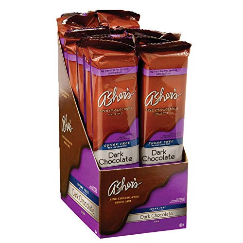 Ashers Chocolate Sugar Free Chocolate Bars Small Batches of Kosher Chocolate Family Owned Since 1892 Keto Chocolate 12 Bars Dark Chocolate