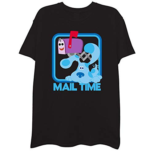 Nickelodeon Blues Clues 90s Classic Shirt - Classic Blues Clues Steve and Mailbox Vintage T-Shirt Black Large