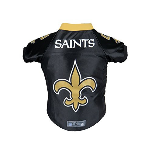 Littlearth NFL New Orleans Saints Premium Pet Jersey SmallBlack