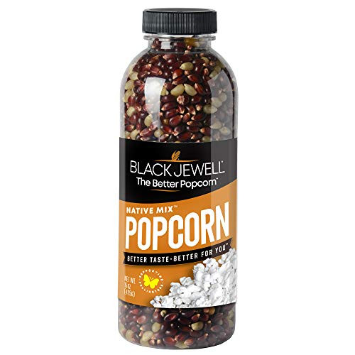 Black Jewell Gourmet Popcorn Kernels Native Mix 15 Ounces Pack of 6
