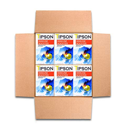 Tipson Tea Immune Boaster Herbal Tea 6 Pack- Supports Overall Immune Health Gives Strength by MunchBox