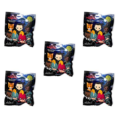 Monogram International Captain Marvel - 3D Foam Key Ring 5 Blind Bags