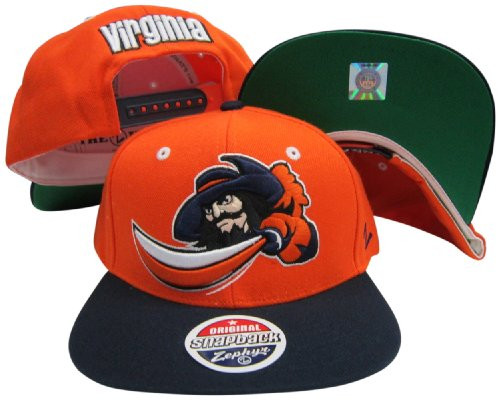 Virginia Cavaliers OrangeNavy Refresh Two Tone Plastic Snapback Adjustable Plastic Snap Back HatCap