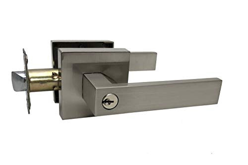 Colester Direct Brushed Satin Nickel Square Door Lever Entry